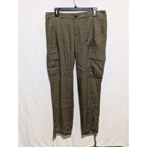 Lauren Ralph Lauren Linen Cargo Pants Green Women's Size 8